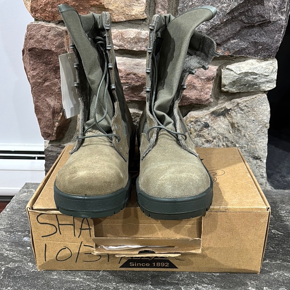 Army steel toe combat boots size 13